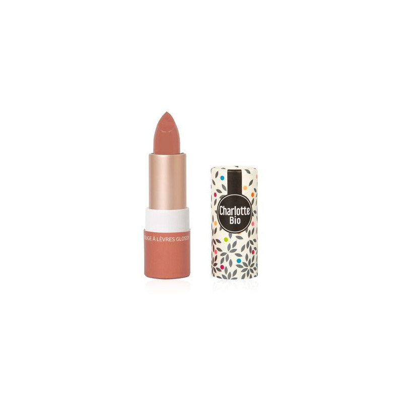 Rouge à lèvres Nude Moka Glossy - Charlotte Bio - Achat en ligne - Jaines