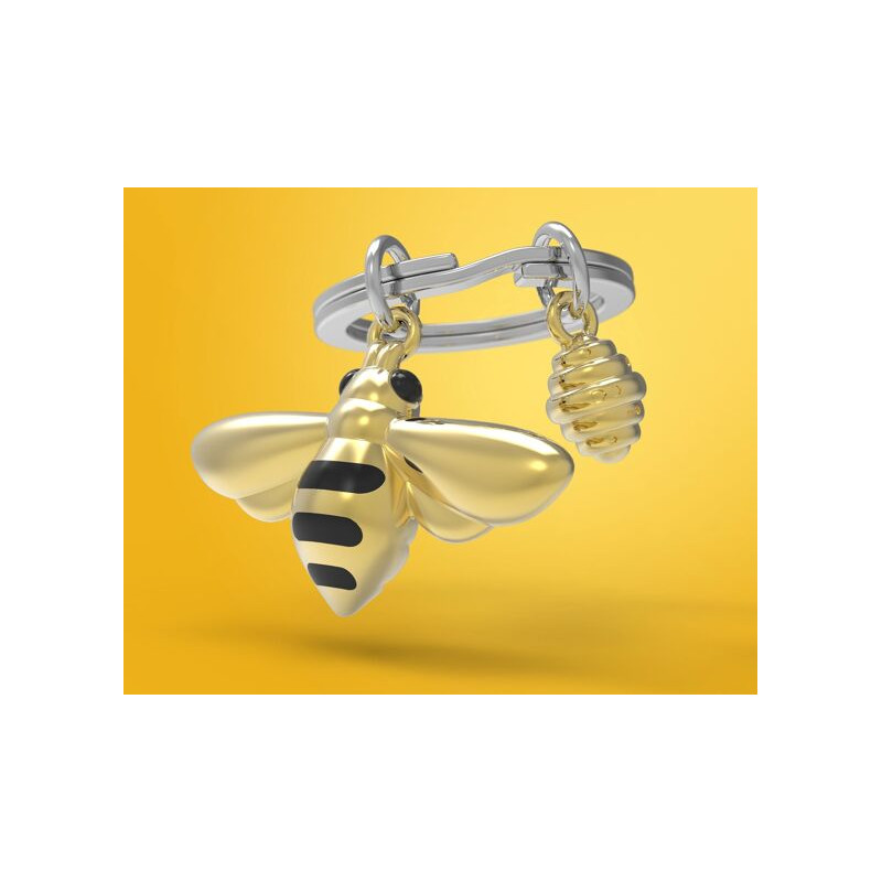 Porte-clés Abeille et son essaim- Metalmorphose