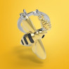 Porte-clés Abeille et son essaim- Metalmorphose