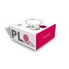 Porte-clés Chat blanc & sa pelote de laine - Metalmorphose