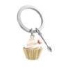 Porte-clés Cupcake vanille- Metalmorphose