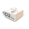 Porte-clés Cupcake vanille- Metalmorphose