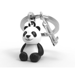 Porte-clés Panda et son bambou - Metalmorphose