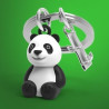Porte-clés Panda et son bambou - Metalmorphose