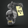 Porte-clés Tête de mort- Metalmorphose