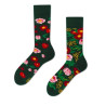 Chaussettes dépareillées Flower Power Green- Many Mornings
