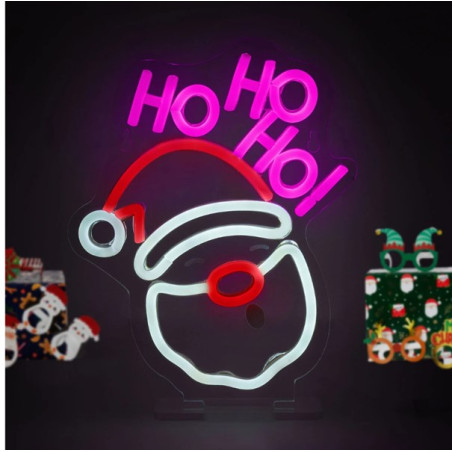 Néon Pére Noël - Santa Claus  - Legami - Achat en ligne - Jaines