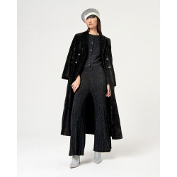 Cardigan noir pailleté NEXU335 - Surkana