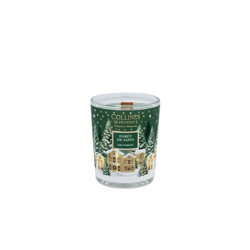 Bougie Parfumée Noël Forêt de Sapin 75g - Collines de Provence