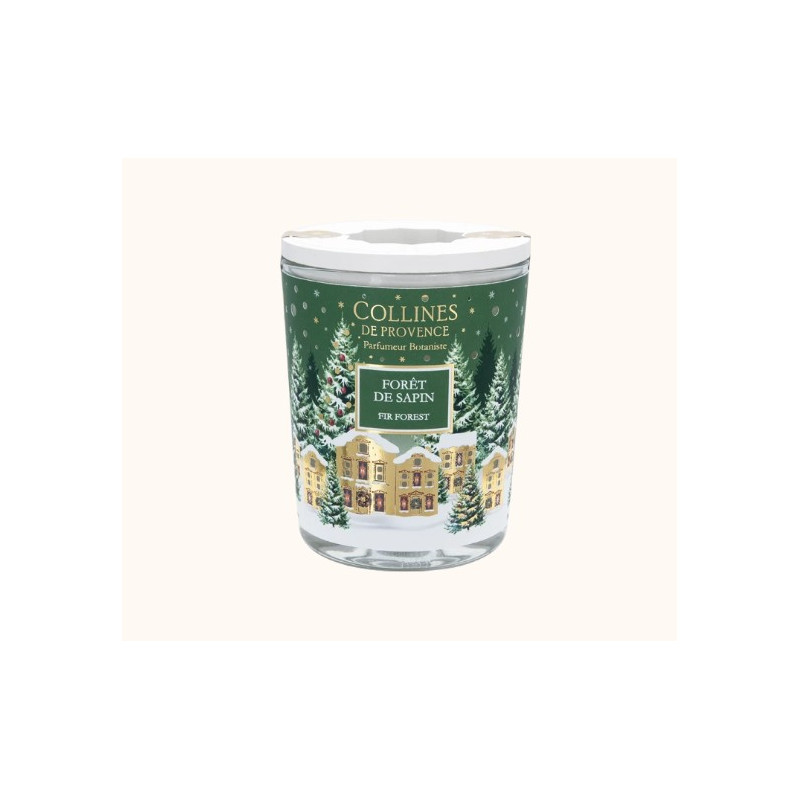 Bougie Parfumée Noël Forêt de Sapin 180g - Collines de Provence