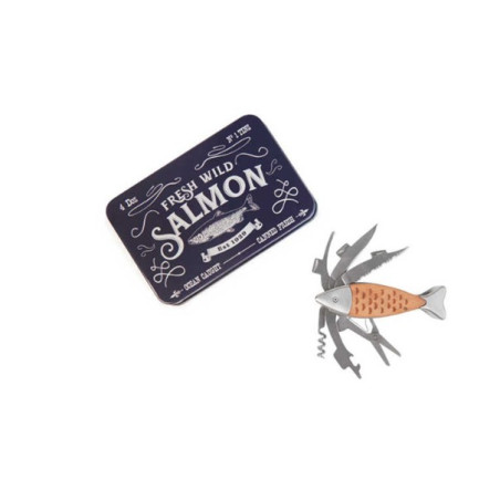 Couteau multi-fonction Saumon boîte métal - Jaïnès & Co- Achat en ligne - Jaines