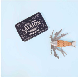 Couteau multi-fonction Saumon boîte métal - Jaïnès & Co