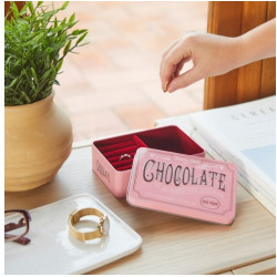 Boîte à bijoux Chocolat rose - Jaïnès & Co