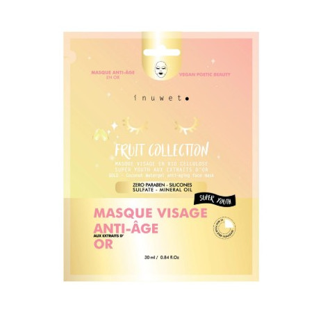 Masque visage Anti-Age Extraits D'Or - Inuwet - Achat en ligne - Jaines