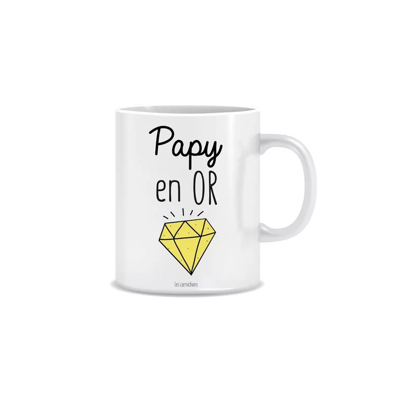 Mug Papy en Or - Les Cornichons