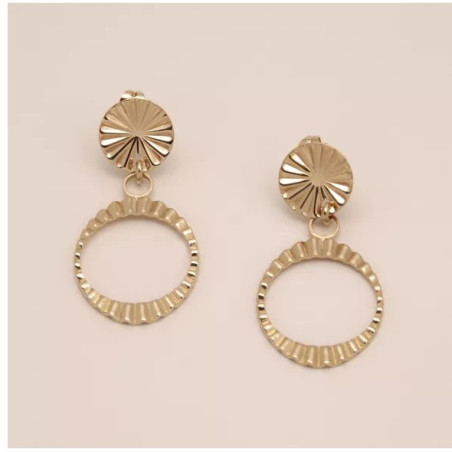 Boucles d'oreilles PLEATS Maxi- Les Femmes à Barbes - Achat en ligne - Jaïnès