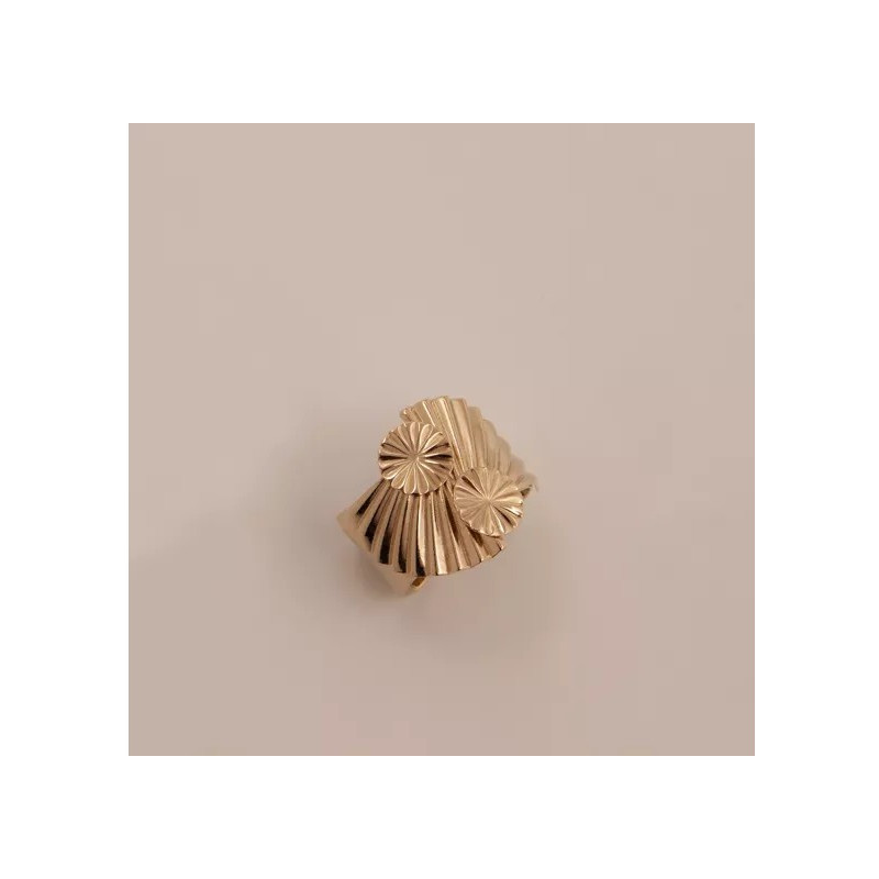 Bague PLEATS Maxi double- Les Femmes à Barbes