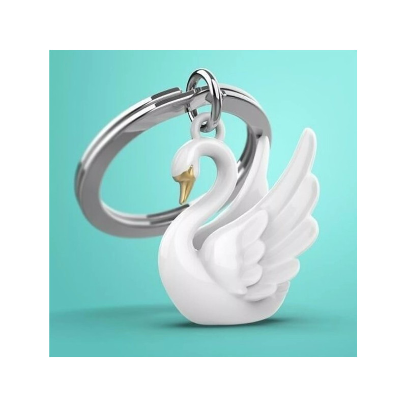 Porte-clés Cygne - Metalmorphose