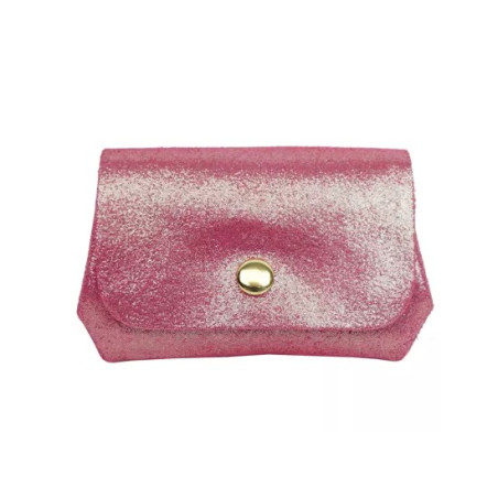 Porte-monnaie en croûte de cuir rose - Jaïnès & Co - Achat en ligne - Jaïnès