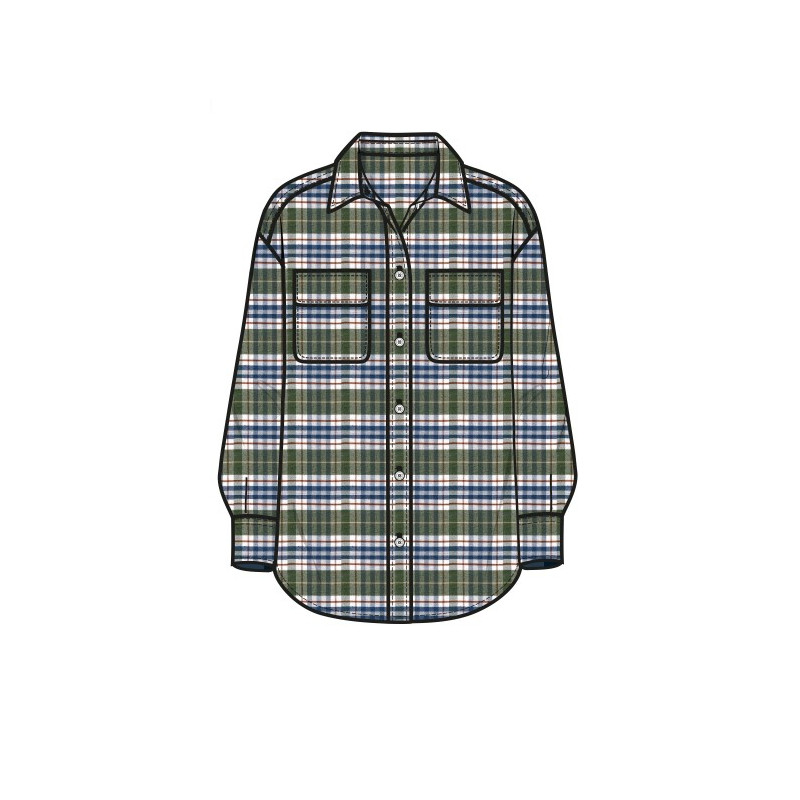 Chemise à carreaux CLUSAZ 4701 - Mât de Misaine