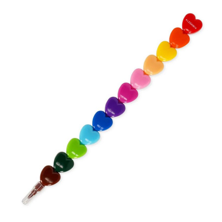 12 crayons de couleur empilables - Legami - Achat en ligne - Jaines