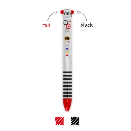 Stylo à Bille à deux Couleurs - Robot  - Legami- Achat en ligne - Jaines