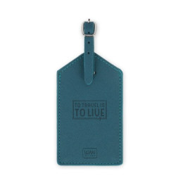Étiquette de Bagage Bleu -...