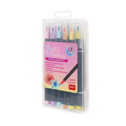 Set 12 feutres à pointe pinceau - Legami - Achat en ligne - Jaines