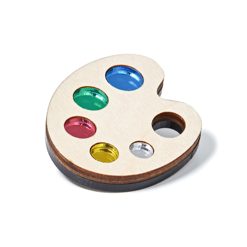 Broche Palette de peinture- Monolama - Achat en ligne -Jaïnès