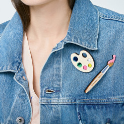 Broche Palette de peinture- Monolama - Achat en ligne -Jaïnès