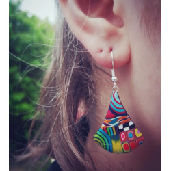 Boucles d'oreilles triangle - Liz Créations - Achat en ligne - Jaines