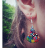 Boucles d'oreilles triangle - Liz Créations - Achat en ligne - Jaines