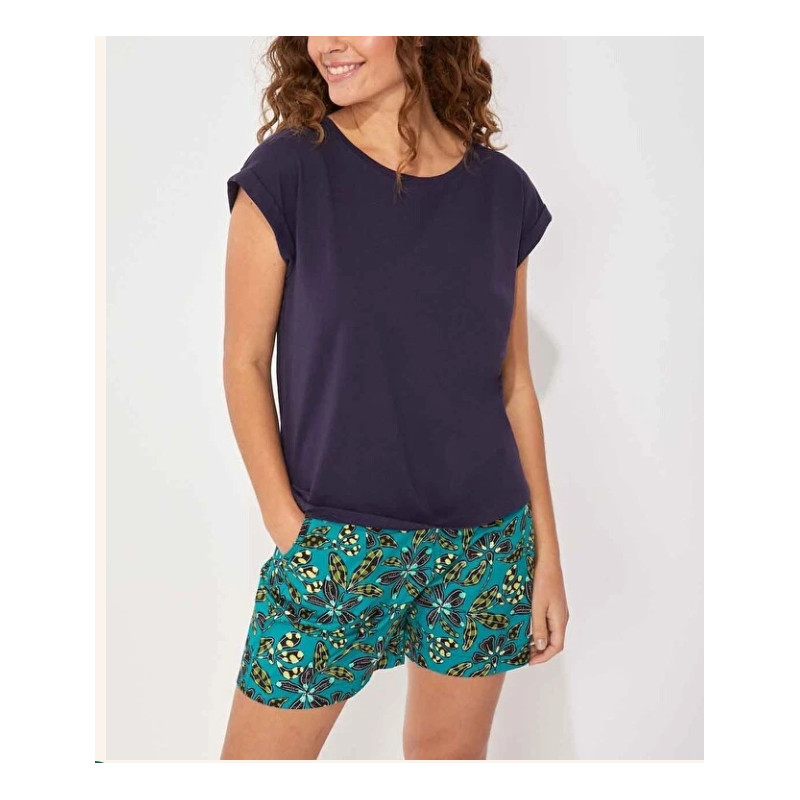 Tee shirt coton bio dentelle CEBANE - La Fiancée - Achat en ligne - Jaines
