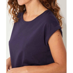 Tee shirt coton bio dentelle CEBANE - La Fiancée - Achat en ligne - Jaines