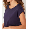 Tee shirt coton bio dentelle CEBANE - La Fiancée - Achat en ligne - Jaines