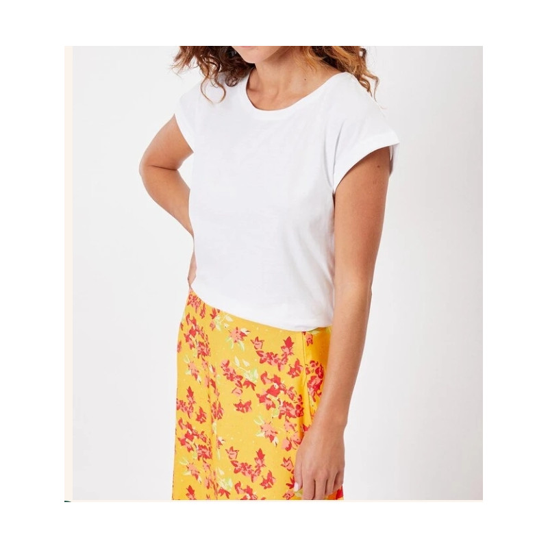 Tee shirt coton bio dentelle CEBANE - La Fiancée