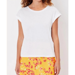 Tee shirt coton bio dentelle CEBANE - La Fiancée