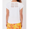 Tee shirt coton bio dentelle CEBANE - La Fiancée