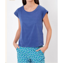 T-Shirt CEBANE Indigo - La Fiancée