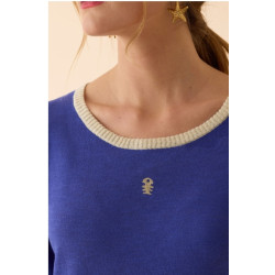 Pull bleu DP266 - Diplodocus