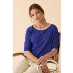Pull bleu DP266 - Diplodocus