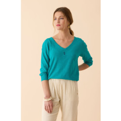 Pull Zig Zag DP261 Turquoise - Diplodocus
