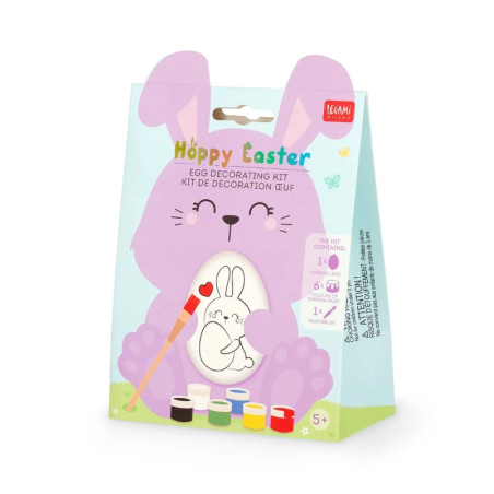 Kit de Décoration Œuf de Pâques - Hoppy Easter- Legami - Achat en ligne - Jaines