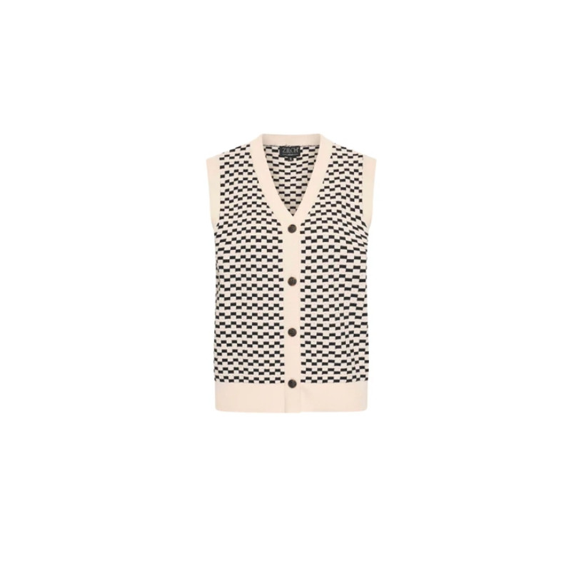Gilet sans manche noir et blanc COTF30097- Zilch