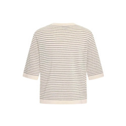 Cardigan rayé beige COT20123- Zilch