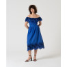 Jupe Bleu cobalt MALI623- Surkana