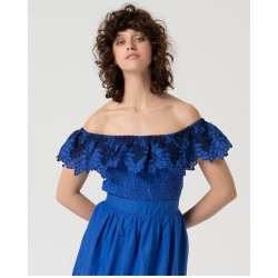 Jupe Bleu cobalt MALI623- Surkana