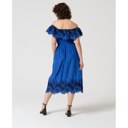 Jupe Bleu cobalt MALI623- Surkana