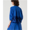 Blouse oversize Bleu cobalt MALI124- Surkana