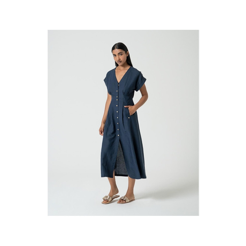 Robe  Bleu marine TINE721- Surkana